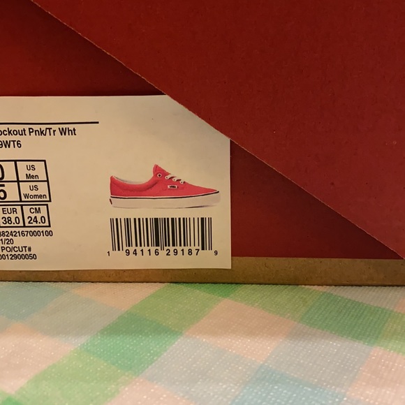 New Vans ERA (Neon) Knockout Pnk/Tr Wht - Picture 8 of 8